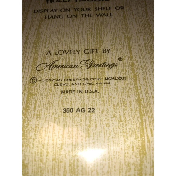 Vintage Holly Hobbie Collector's 10" Plate 1972 True Friend Best Possession New - Picture 7 of 7